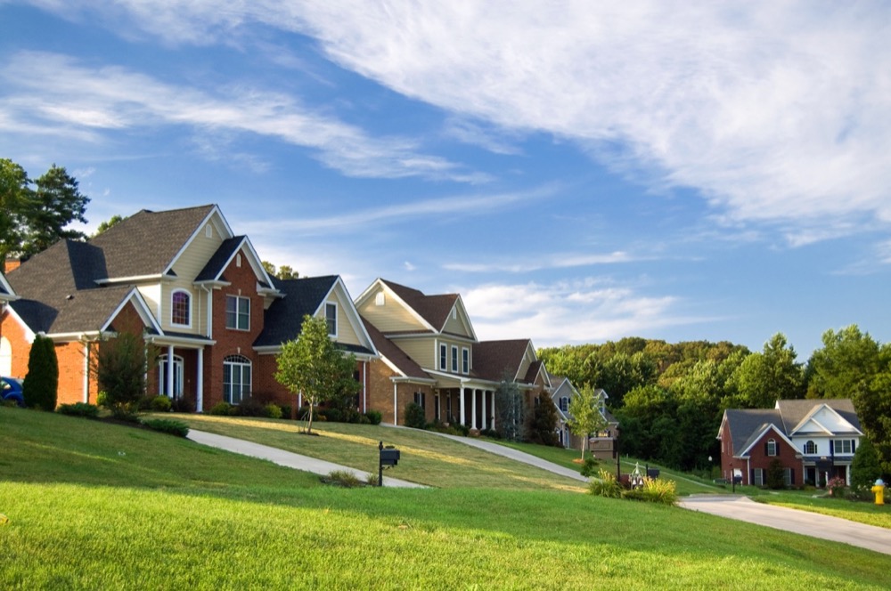 American street with beautiful houses Warren Reed
